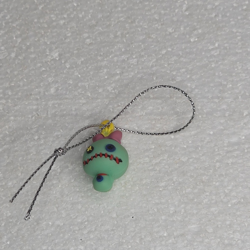 Disney Lilo & Stitch SCRUMP Hanging Ornament Miniature Figure 1 inch Green